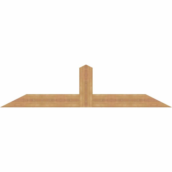 Ekena Millwork Portland Smooth Timber Gable Bracket, Western Red Cedar, 72"W x 18"H x 1 1/2"D x 5 1/2"F, 6/12 Pitch GBW072X18X0206POR00SWR - main